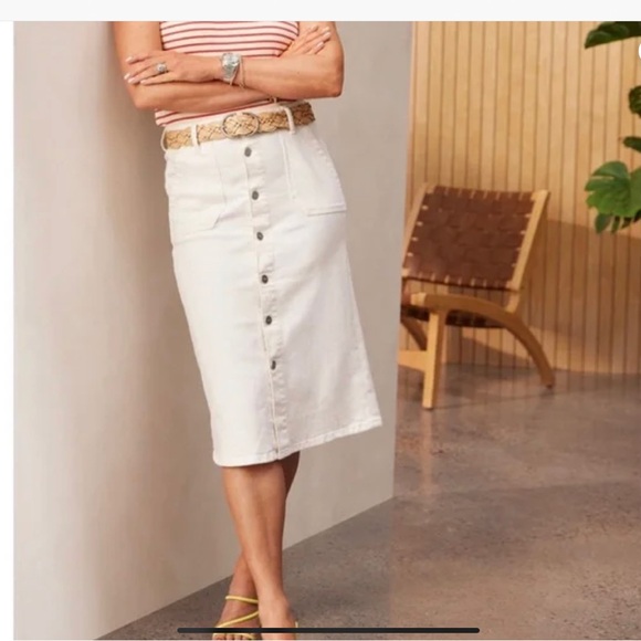 PAIGE Meadow Midi Skirt with Utility Patch - off white - Picture 5 of 6